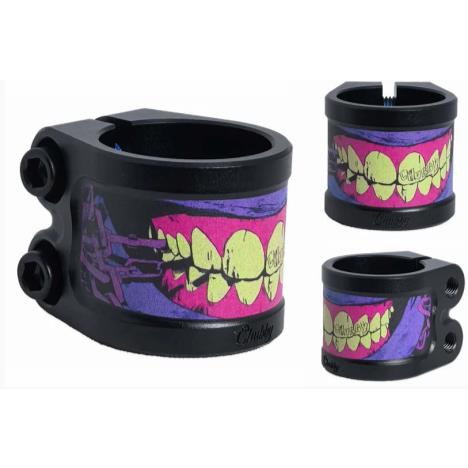 Chubby Gnasher Double clamp Black/Purple £15.00